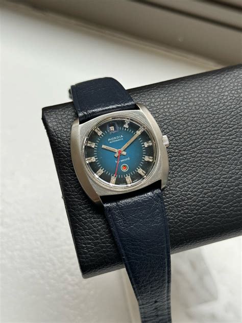 Mondia Top Second w/ Blue Vignette Dial — Ben's Watches.